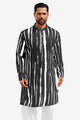 Runcati Black Print Kaftan Shirt