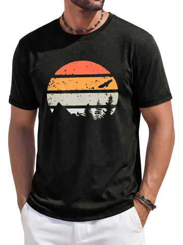 Runcati Black Short Sleeve T-Shirts