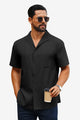 Runcati Black Summer Linen Shirt