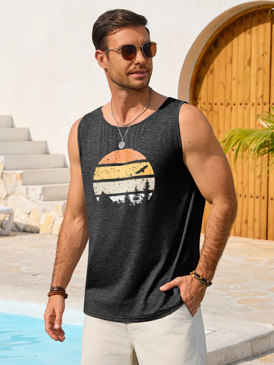 Runcati Black Tank Tops