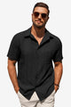 Runcati Black Wedding Beach Shirt