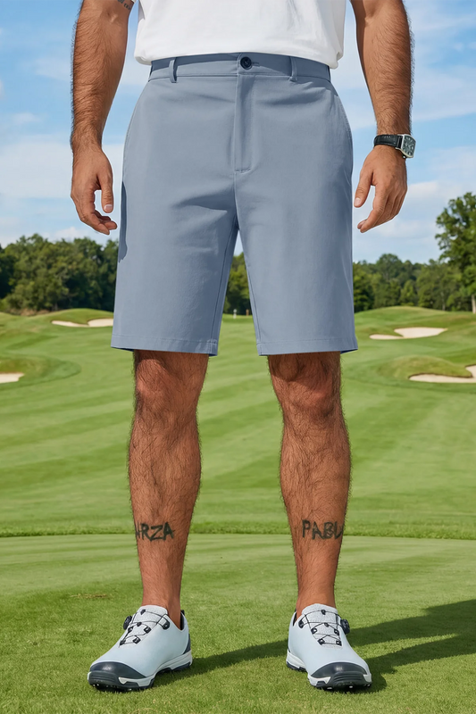 Runcati Bluish Grey Casual Golf Shorts