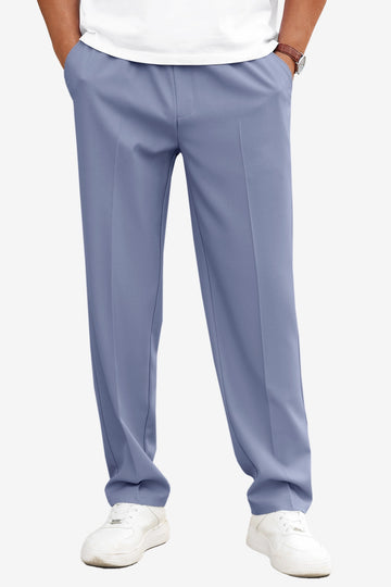 Runcati Bluish Grey Drawstring Casual Pants