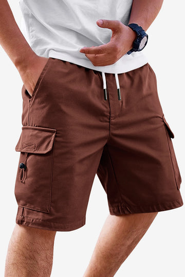 Runcati Brown Cargo Shorts