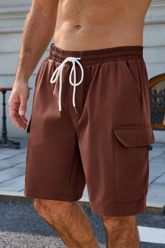 Runcati Brown Cargo Shorts