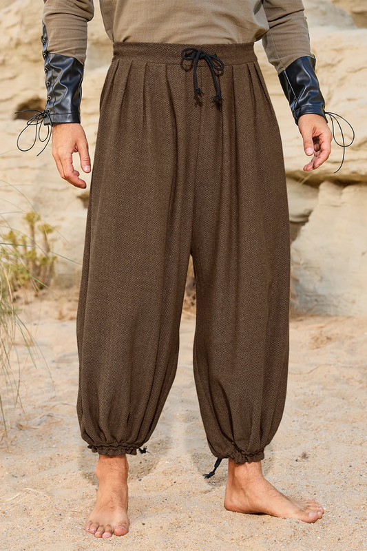Runcati Brown Medieval Harem Pants