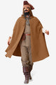 Runcati Brown Medieval Hooded Cloak