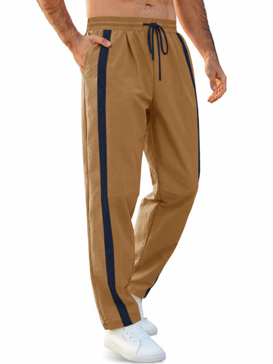 Runcati Brown Straight Leg Track Pants