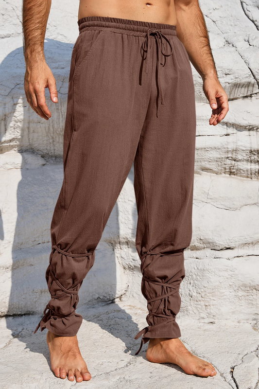 Runcati Brown Viking Costume Pants