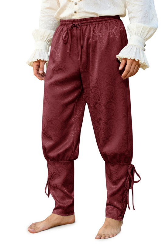Runcati Burgundy Medieval Ankle Pants