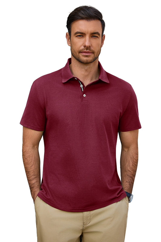 Runcati Burgundy Mens Polo Shirts