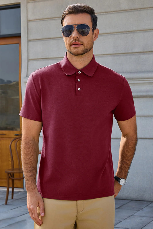 Runcati Burgundy Mens Polo Shirts