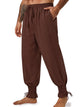 Runcati Coffee Lace Up Ankle Pants