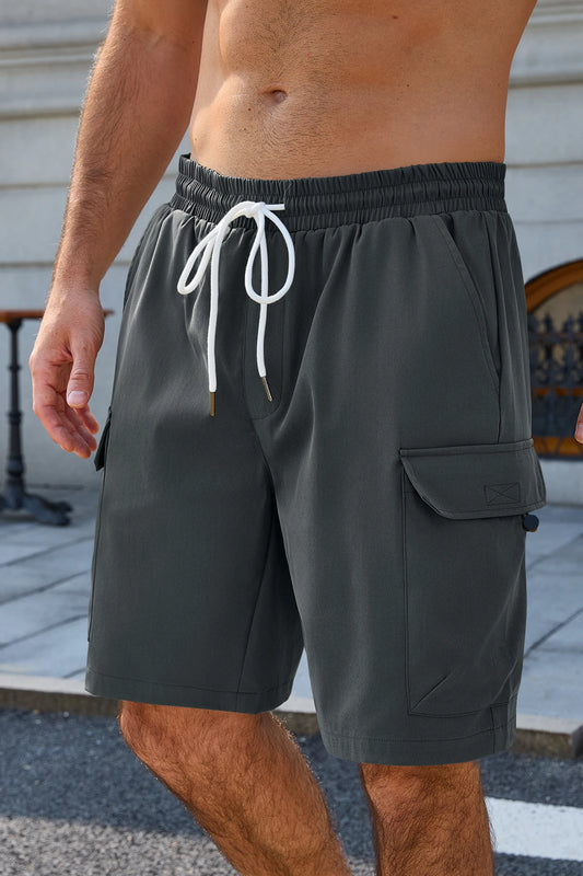 Runcati Dark Gray Cargo Shorts