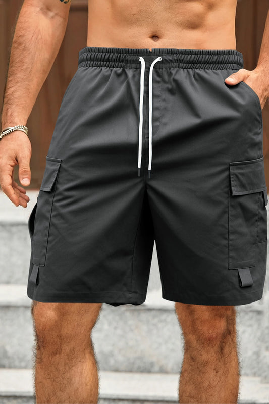 Runcati Dark Gray Casual Work Shorts