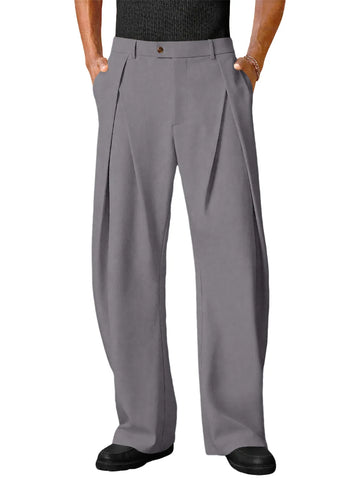 Runcati Dark Grey Baggy Dress Pants