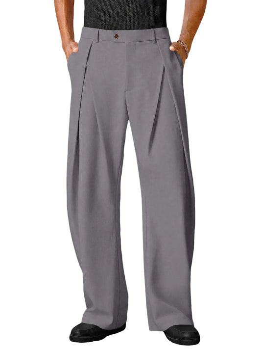 Runcati Dark Grey Baggy Dress Pants