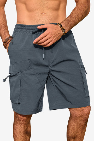 Runcati Dark Grey Cargo Shorts