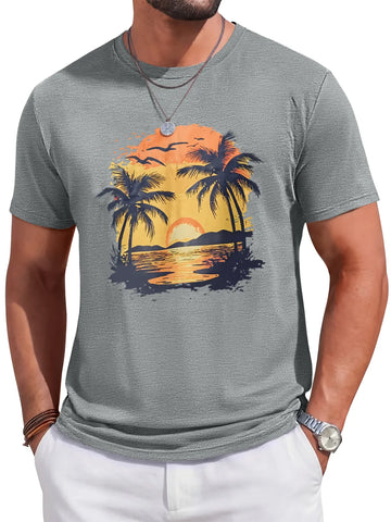 Runcati Gray Short Sleeve T-Shirts