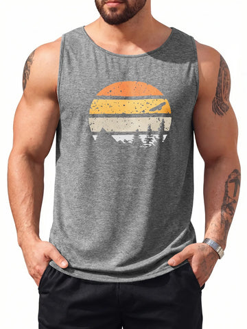 Runcati Gray Tank Tops