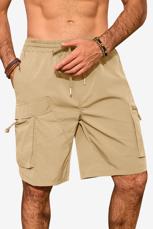 Runcati Khaki Cargo Shorts