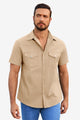 Runcati Khaki Casual Summer Shirt