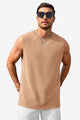 Runcati Khaki Gym Muscle Tank Tops