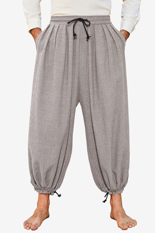 Runcati Khaki Medieval Harem Pants
