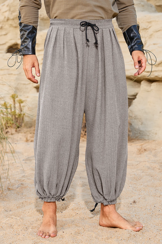 Runcati Khaki Medieval Harem Pants