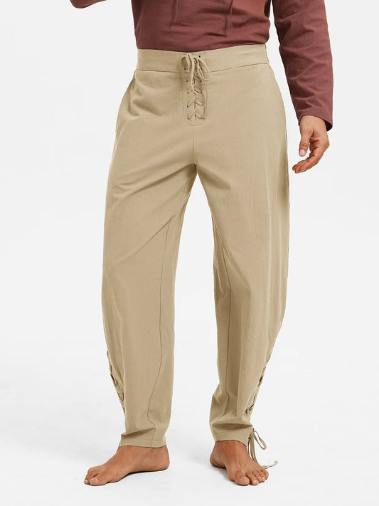 Runcati Khaki Medieval Pirate Pants
