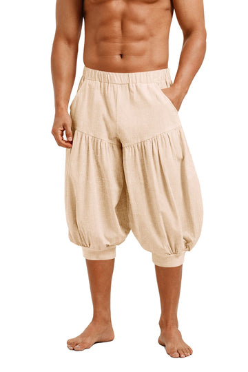 Runcati Khaki Pirate Casual Pants