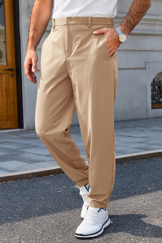 Runcati Khaki Stretch Golf Pants