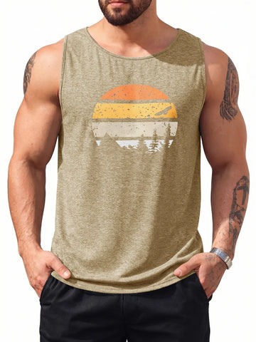 Runcati Khaki Tank Tops