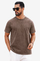 Runcati Khaki Vintage Crew T-Shirts