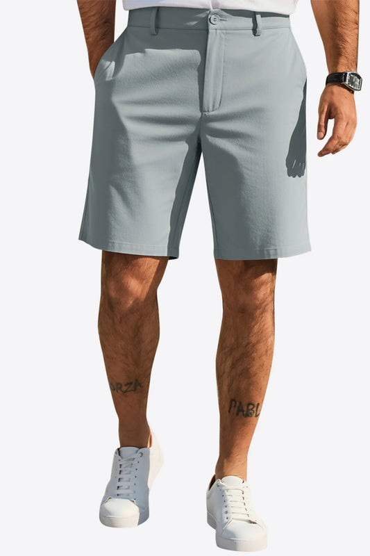 Runcati Light Grey Casual Golf Shorts