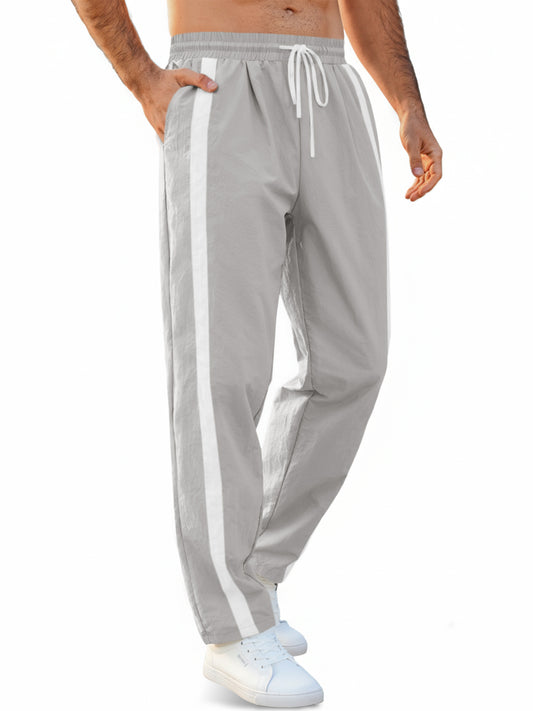 Runcati Light Grey Straight Leg Track Pants