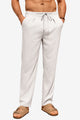 Runcati Light Khaki Casual Linen Pants