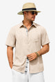 Runcati Mens Apricot Short Sleeve Shirts
