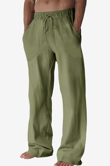Runcati Mens Army Green  Casual Pants