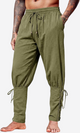 Runcati Mens Army Green Costume Pants