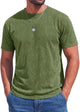 Runcati Mens Army Green Cotton Tee