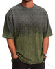 Runcati Mens Army Green Oversized T Shirt
