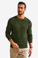 Runcati Mens Army Green Pullovers Sweaters