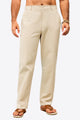 Runcati Beige Linen Pants