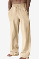 Runcati Mens Beige Casual Pants