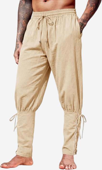Runcati Mens  Beige Costume Pants