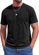 Runcati Mens Black Acid Wash Tee
