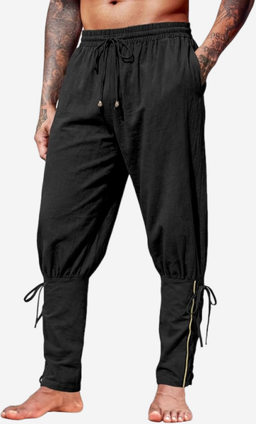 Runcati Mens Black Costume Pants