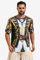 Runcati Mens Black Pirate Captain T-Shirts