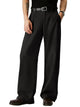 Runcati Mens Black Pleated Wide Pants